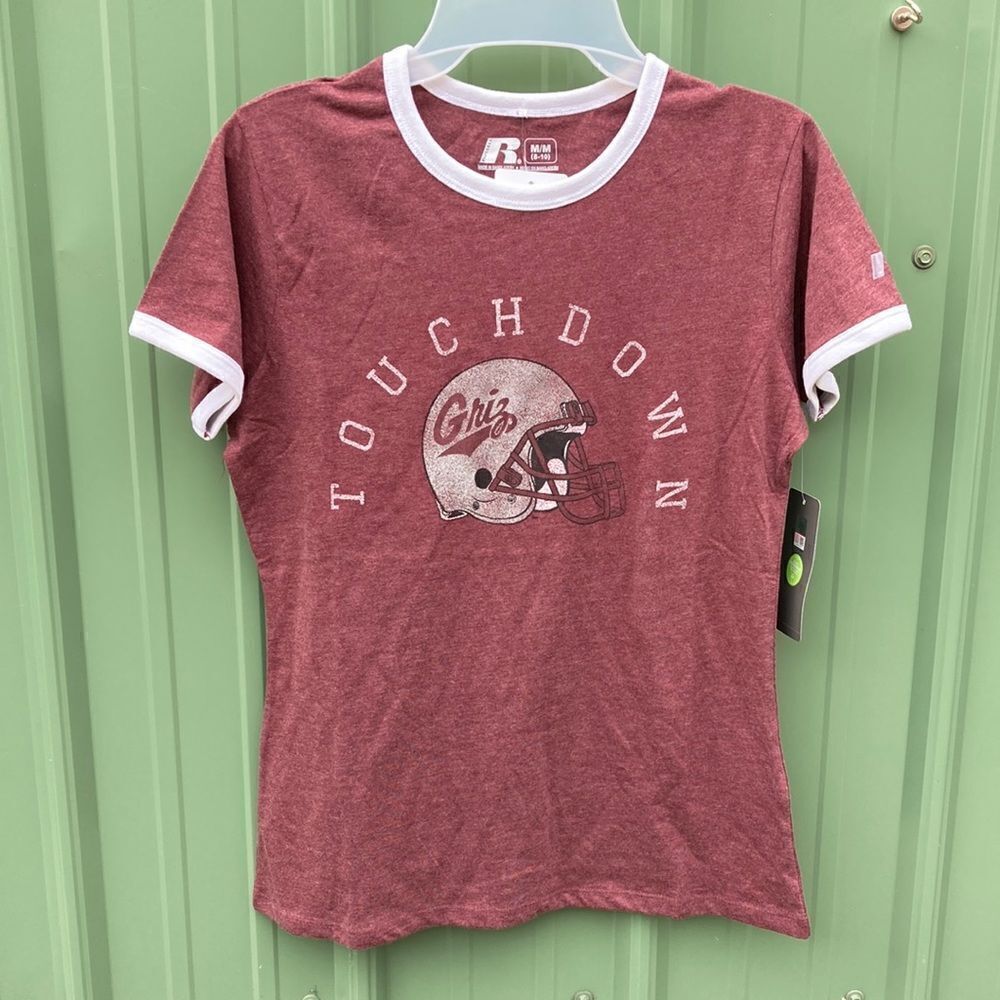 Women’s Montana Giz Football Team Short Sleeve Grizzlies Sideline T-Shirt Size M